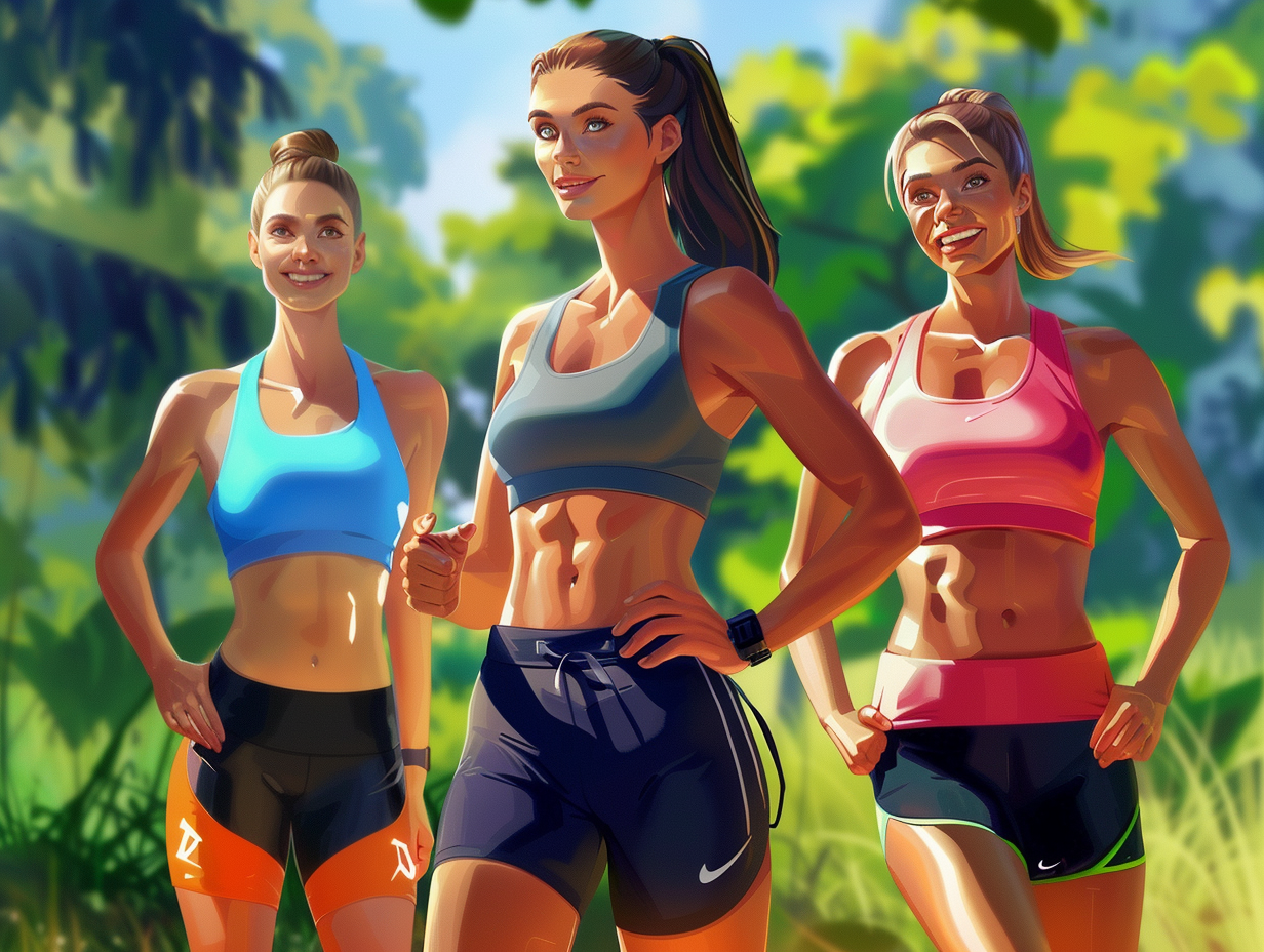 Люди різного віку займаються спортом у сучасному спортзалі