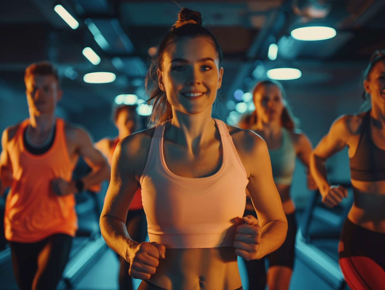 Спортивна команда після успішного тренування на свіжому повітрі